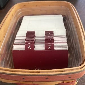 1996 Longaberger, small signed basket